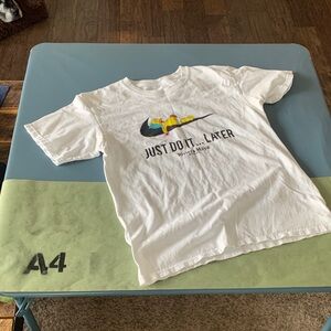 Nike Kids White Tee with Colorful Graphic, no size tags.